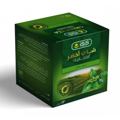 ISIS GREEN TEA ORGANIC PURE 12 FILTER BAGS